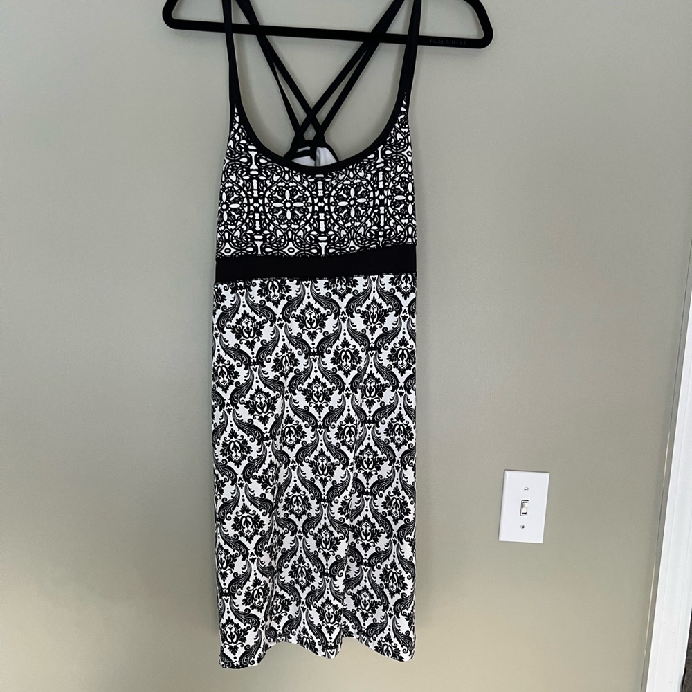 Lola Black and White Midi Dress